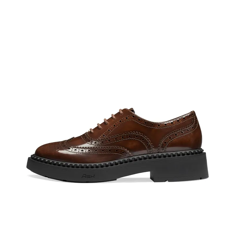 ASH MERCER Collection British Vintage Chunky Heel Unlined Shoes Women's-5