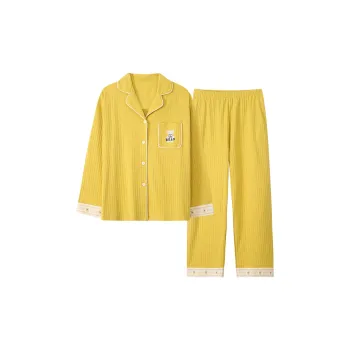 MIIOW Trend Party Series Pajama Set Women's Lemon