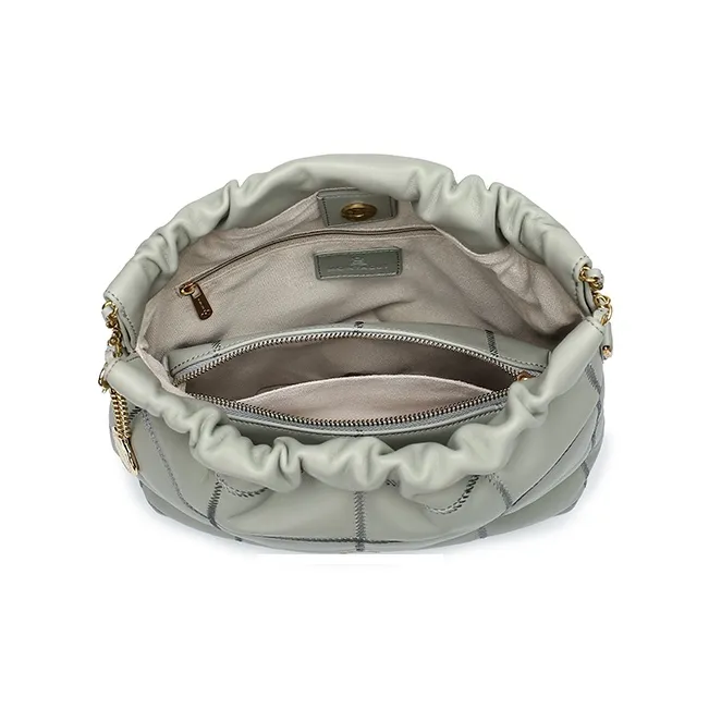 Montagut Sheepskin Shoulder Bag, Chain Bag, Underarm Hobo Bag Regular Women's Stone Gray/Acorn/Ice Coffee/Lilac-2