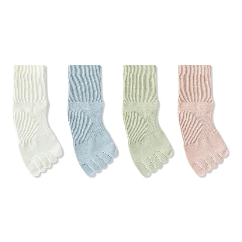 JIAZINI Mid Calf Socks Women's 4 Pack-3