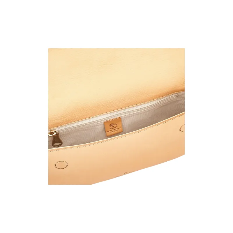 Il Bisonte Cow Leather Crossbody Bag Shoulder Bag Women's Natural-2