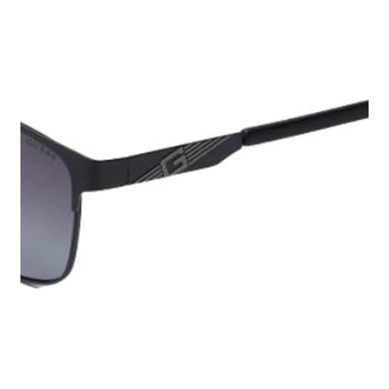 GUESS Metal Rectangular Sunglasses Men's Black-2