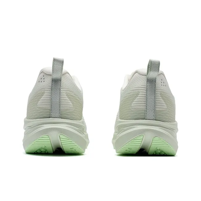 XTEP Speed 5.0LITE Wear-Resistant Slip-Resistant Low-Top Running Shoes Women's Sail White Enamel Green-4