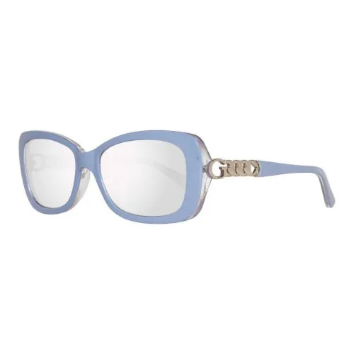 GUESS Plastic Glass Butterfly Sunglasses Women's Blue
