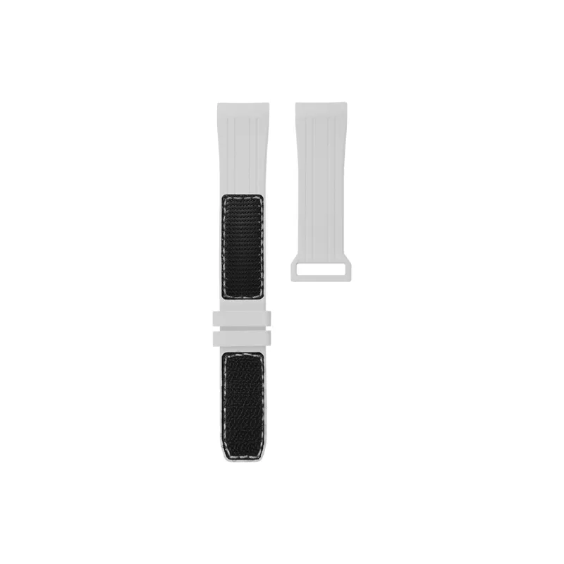 VAGENARI Watch Bands Hook and Loop Rubber Strap Compatible With New Hima 300 Three Needle 42mm Unisex-2