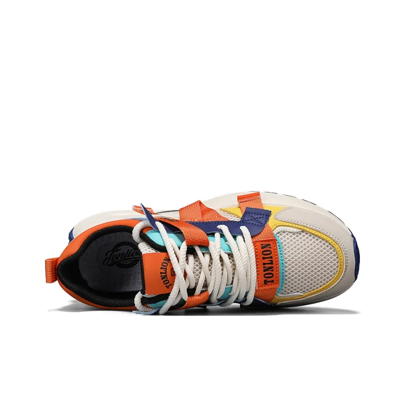 Tonlion Shock Absorbers With Slip Resistant And Abrasion Resistant Properties Low Top Casual Shoes Men's-3