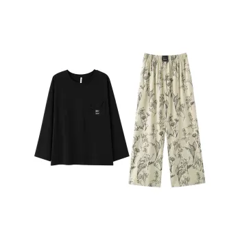 MIOJUER Pajama Set Women's Black