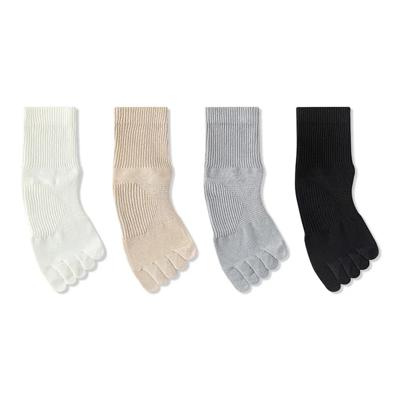 JIAZINI Mid Calf Socks Women's 4 Pack-2