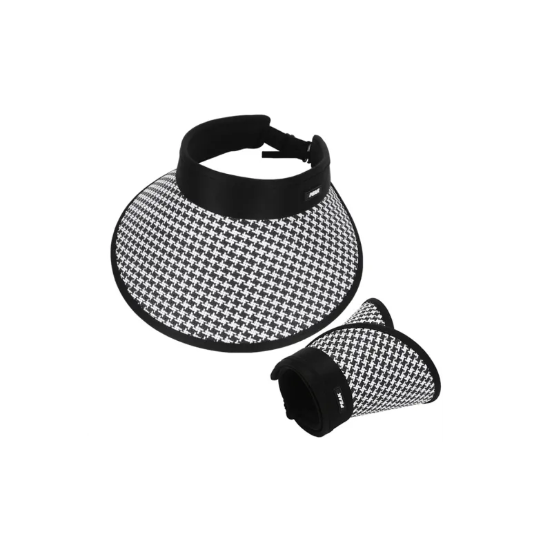 PEAK RIGHT Series Polyester Sun Protection Hats Unisex Ecru Black White-9