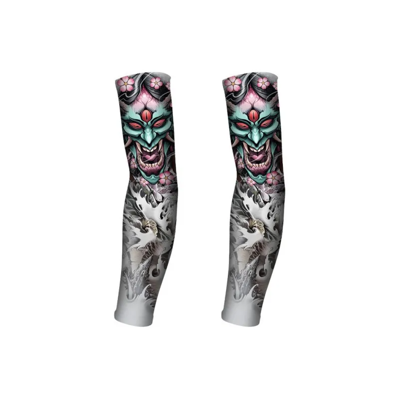 GXT Other Riding Equipment Cycling Arm Warmers Outdoor Unisex Shredded Milk/ice-11