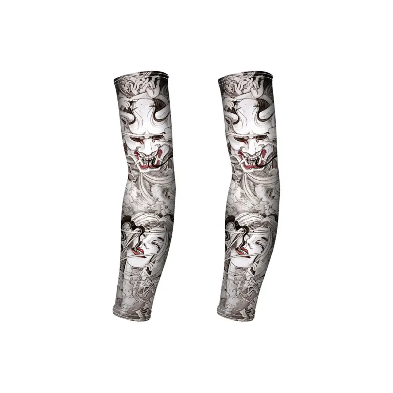 GXT Other Riding Equipment Cycling Arm Warmers Outdoor Unisex Shredded Milk/ice-15