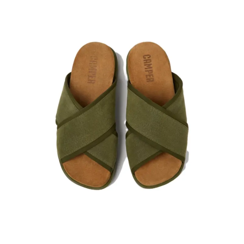 CAMPER Abrasion Resistant Slide Slippers Women's Green-3