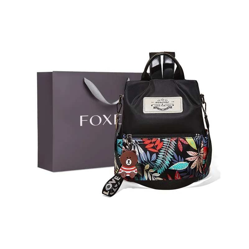 FOXER Fabric Backpack Women's Black-0
