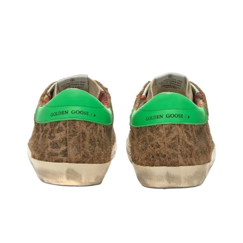 Golden Goose Super Star Skateboard Shoes Men Low Top Leopard Print-4