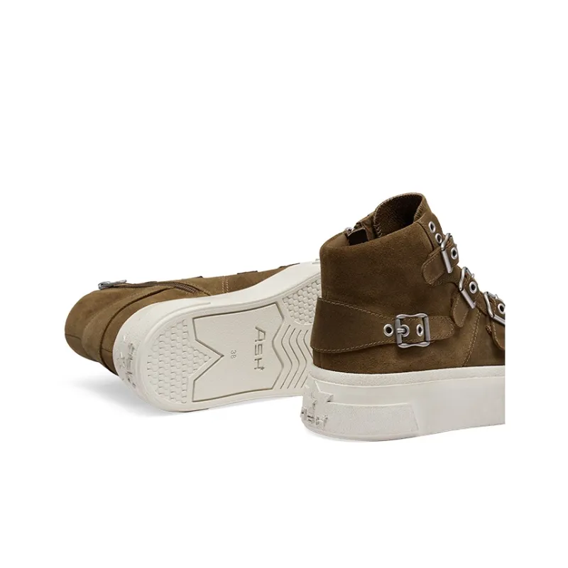 ASH STARMOON BUCKLE Collection High-Top Genuine Leather Platform Casual Platform Shoes Casual Shoes Women's-13