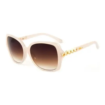 GUESS Resin Butterfly Sunglasses Women's White