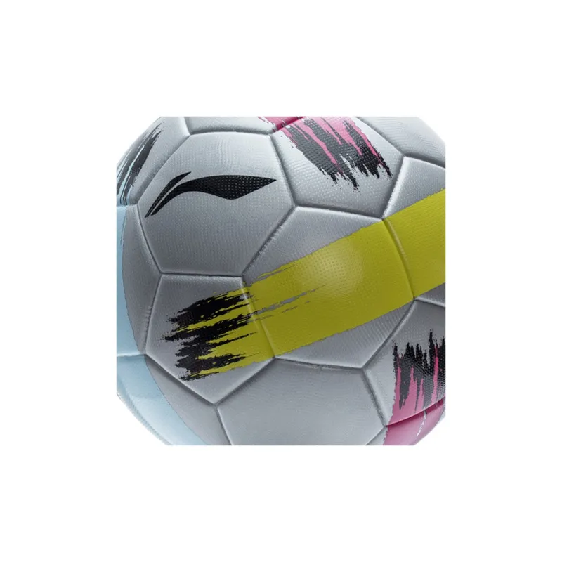 LINING YOUNG Football Size 5 Soccer PU Kids' Silver Gray \ Pink Blue-1