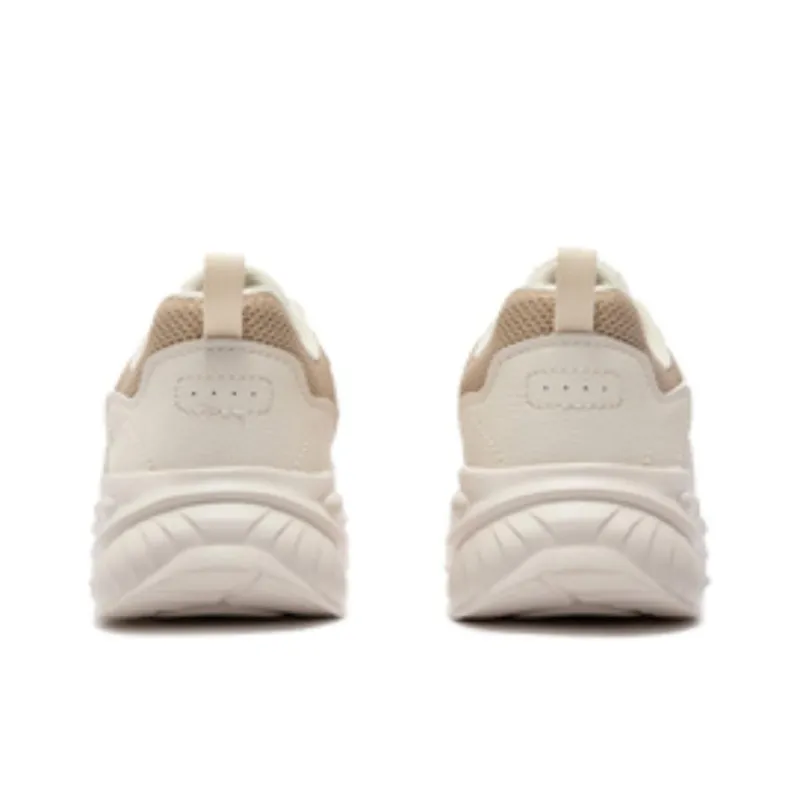 361° Anti Slip Wear Resistant Low Top Casual Running Shoes Women's Beige Brown-2
