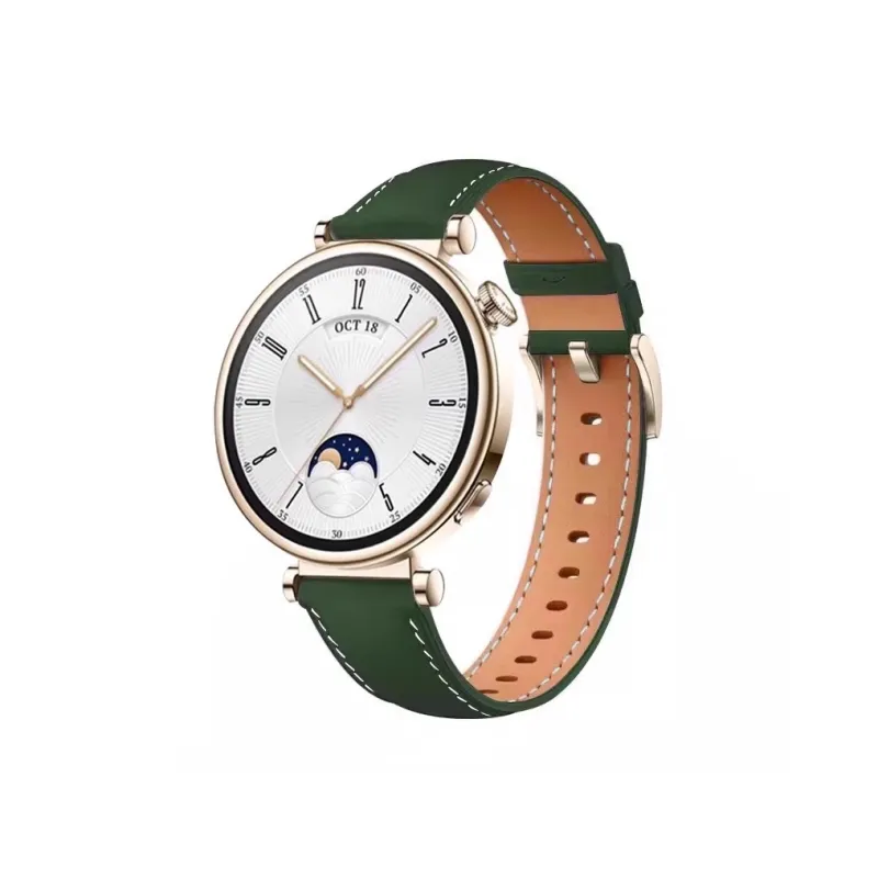 FZRT Huawei Compatibility Watch Band Minimalist Style Premium Leather Strap Cowhide Leather Material-8