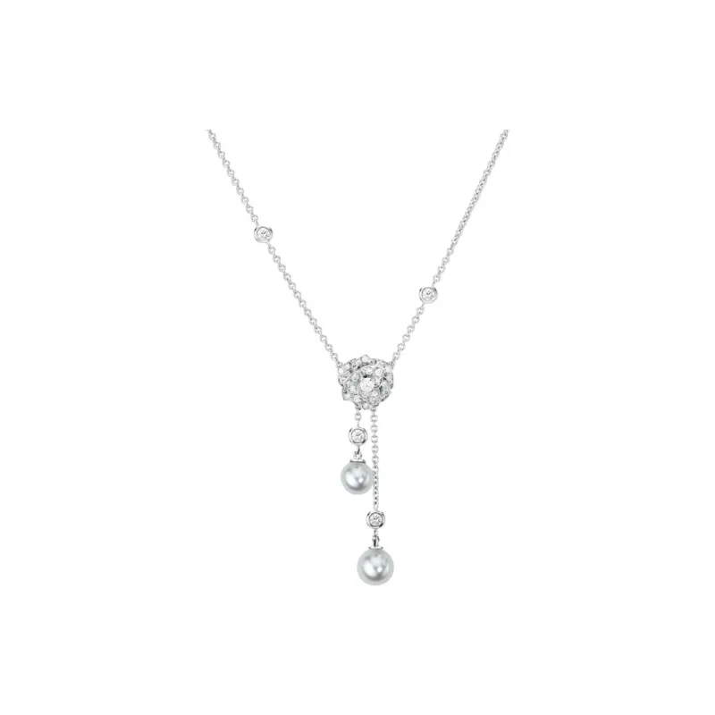 PIAGET 18K White Gold Rhodium Plated Necklaces Women's Silver-0