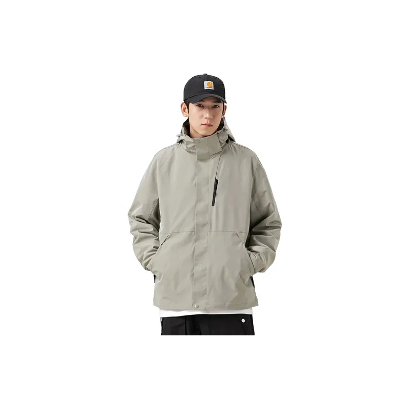 FONDLOOK Jackets Coats Unisex Phantom Black-11
