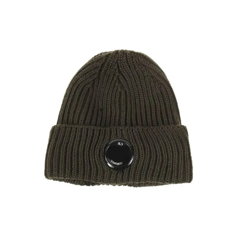 C.P.Company Lens Detailed Turn Up Hem Beanie-0