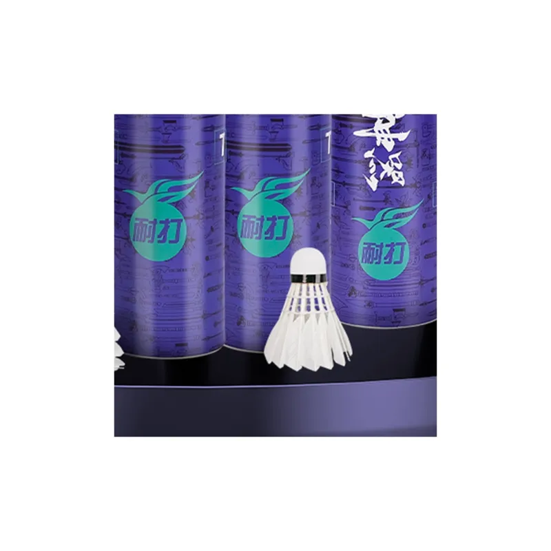 PEAK Goose Feather Shuttlecock 6 Pack Goose Feather Everyday Shuttlecocks-2
