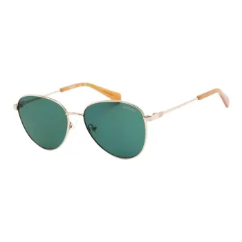 GUESS Metal Oval Sunglasses Women's Gold