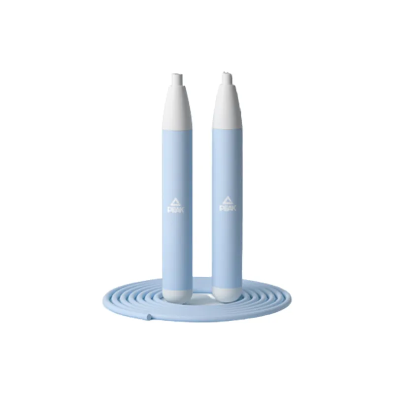 PEAK Professional Racing Non Countable Jump Ropes Fitness Crowd PVC Rope ABS Controller 3m Mist Blue-2