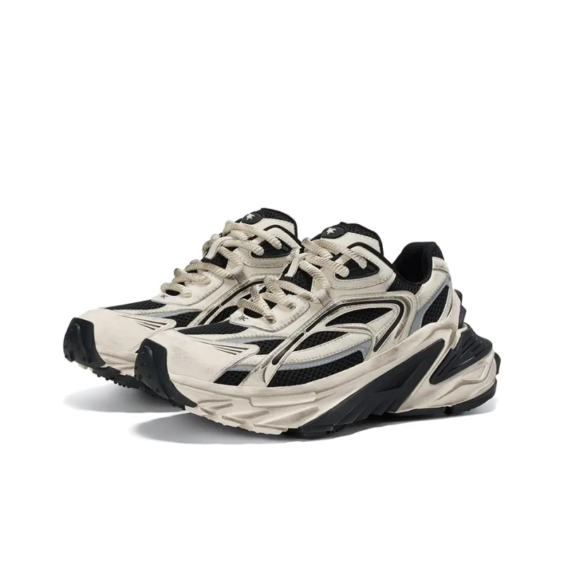 GG CC Chunky Sneakers Women's Low Top Black/Coffee-2