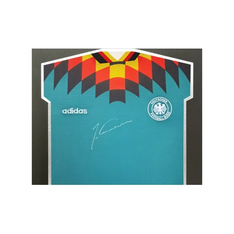 Three For Klinsmann 1994 Away Germany National Team Signed Jersey Framed Includes SA Certificate-2