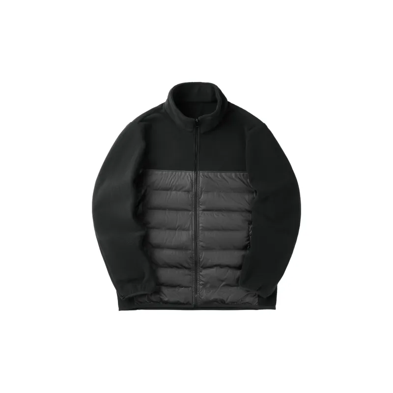 HLA Jackets Men Dark Gray Splicing T8-2
