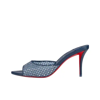 CL Slide Slippers 8cm Women's Blue