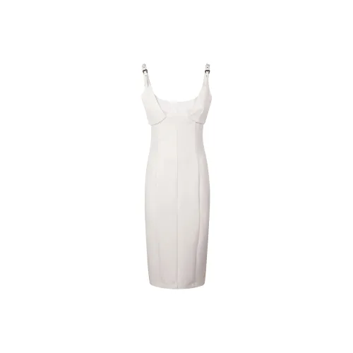 VERSACE JEANS Slip Dresses Women's White