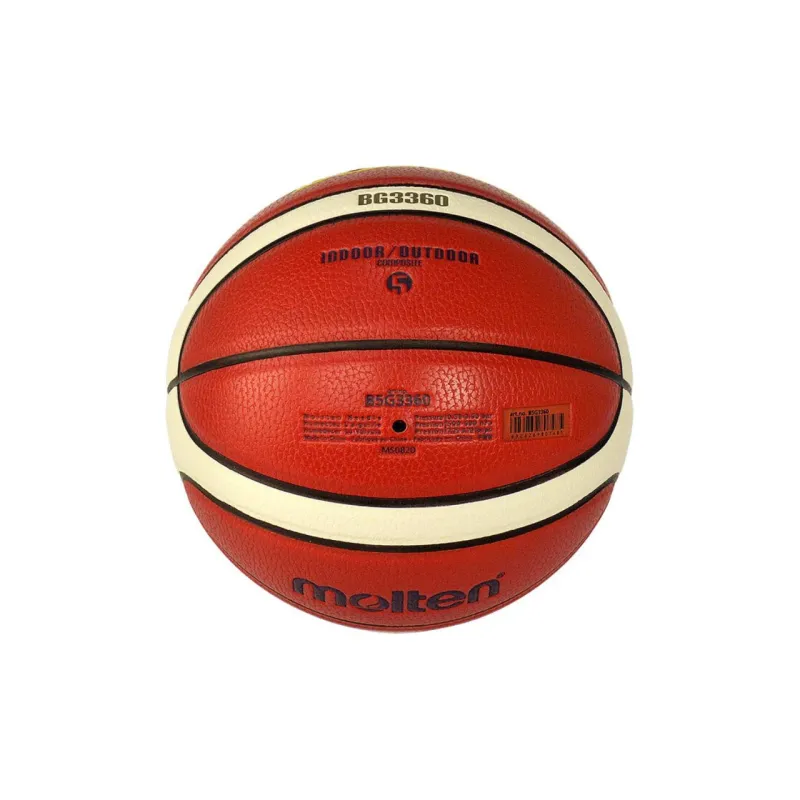 Molten PU Basketball Brown Red Yellow Ball Size 4 Training Match Kids'-3