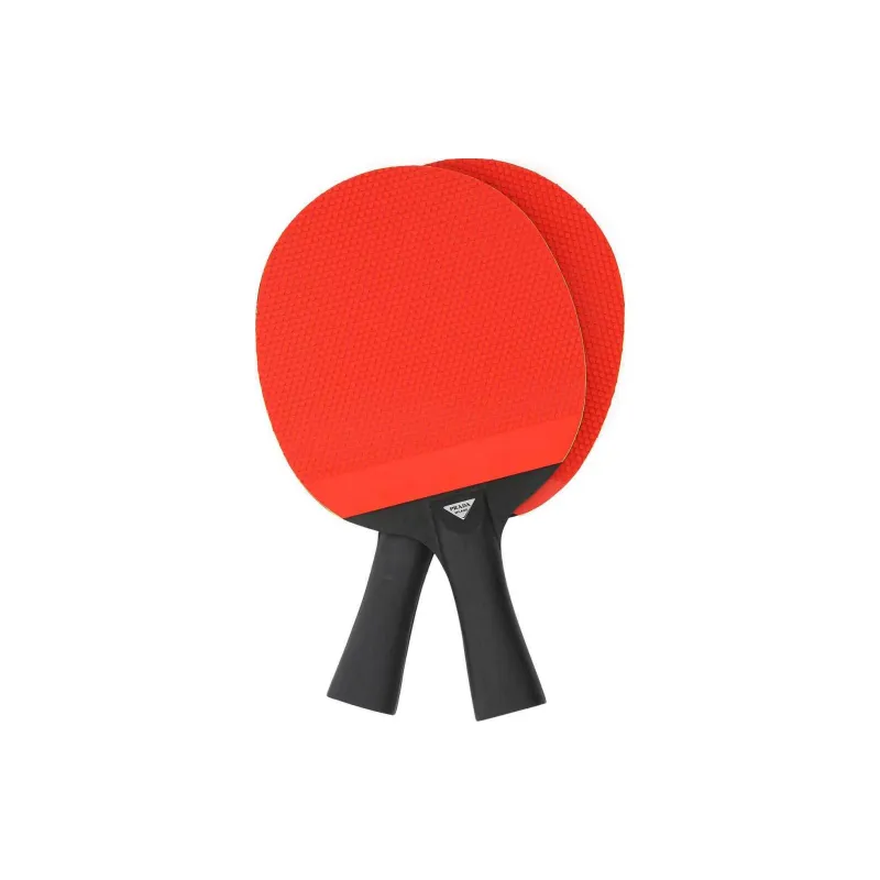 PRADA Ping Pong Paddles Unisex Black Red-4