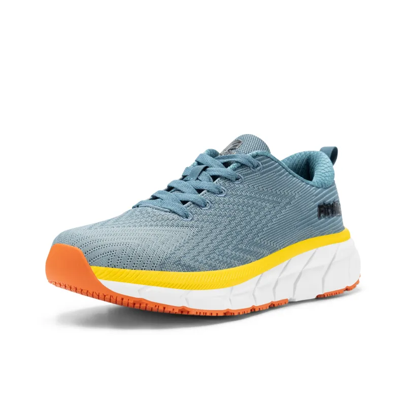 Fitville Running Shoes Men Low Top Black Gray/Slate Blue-7
