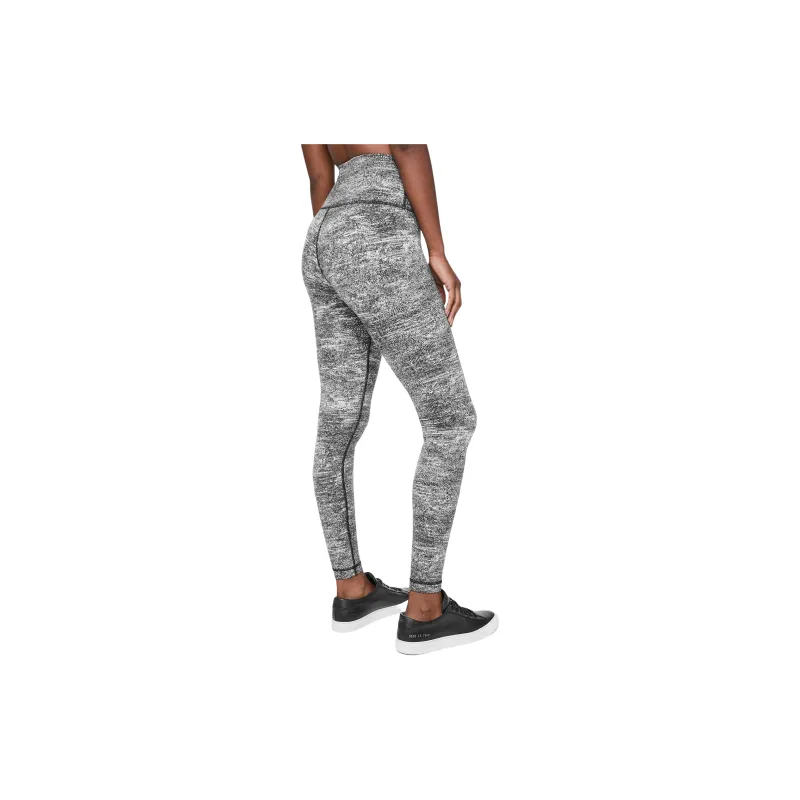 Lululemon Wunder Under Athletic Trousers Women's Black/White Jacquard-1
