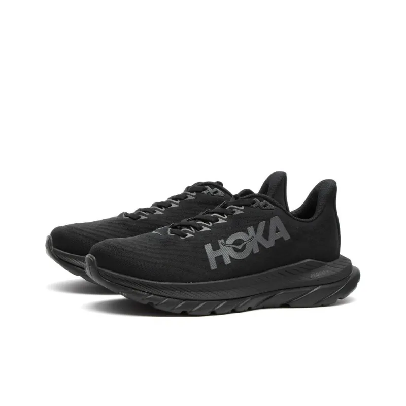 HOKA ONE ONE Mach 5 Anti Slip Wear Resistant Low Top Running Shoes Women's Black-1
