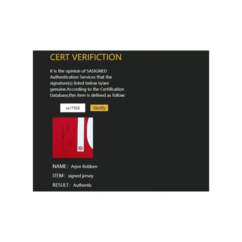 Three For Arjun Robben 15-16 Bayern Munich Signed Soccer Apparel Jersey Framed With Certificate-4