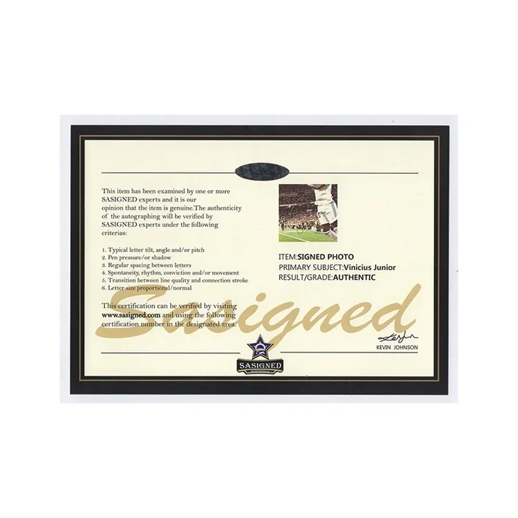Three For Vinicius Or Vinicius Junior Real Madrid Player Signed Photo With SA Certificate Collection-4