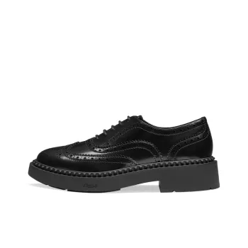ASH MERCER Collection British Vintage Chunky Heel Unlined Shoes Women's