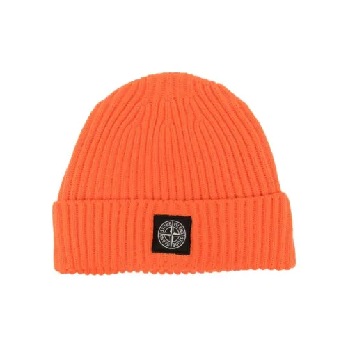 STONE ISLAND Logo-Patch Knitted Beanie