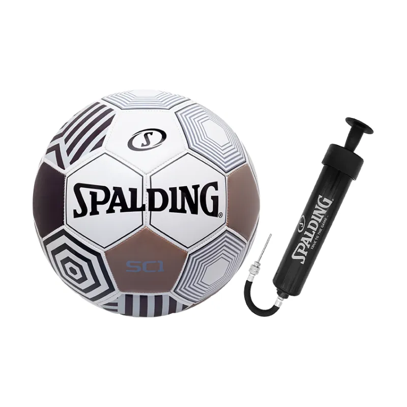 SPALDING Competition Balls Size 5 Soccer TPU Machine Stitched Soccer Ball Unisex White-1