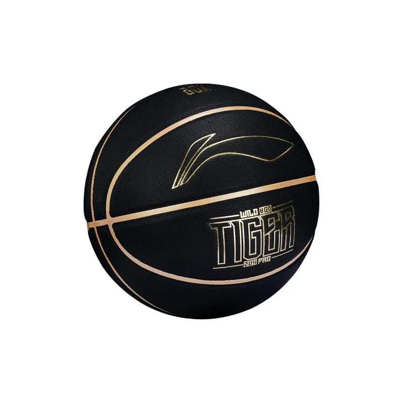 LiNing PU Basketball Black Gold Size 7 Match Unisex-16