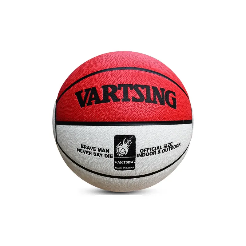 Vartsing Microfiber Leather Basketball Dreamy Red White Size 7 Training Unisex-5