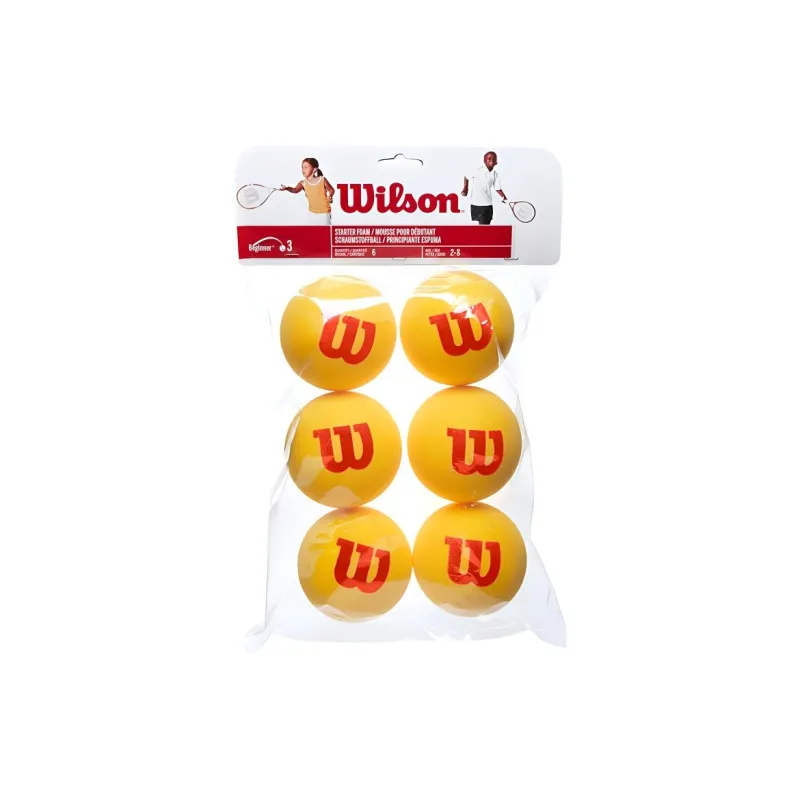 Wilson Starter Foam Tennis Balls Foam Training Ball Indoor And Outdoor Yellow-1