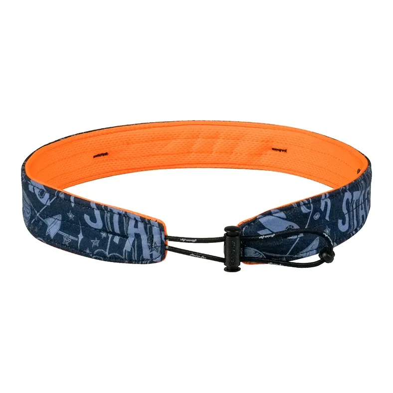 Absolute Run Sweatbands Elastic Running Marathon Yoga Fitness Pilates 58±4cm Dark Blue Orange-4