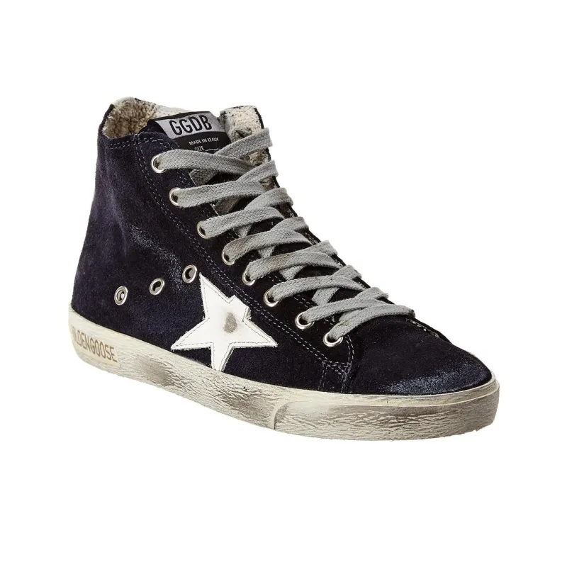 Golden Goose Francy Suede Night Blue White-2