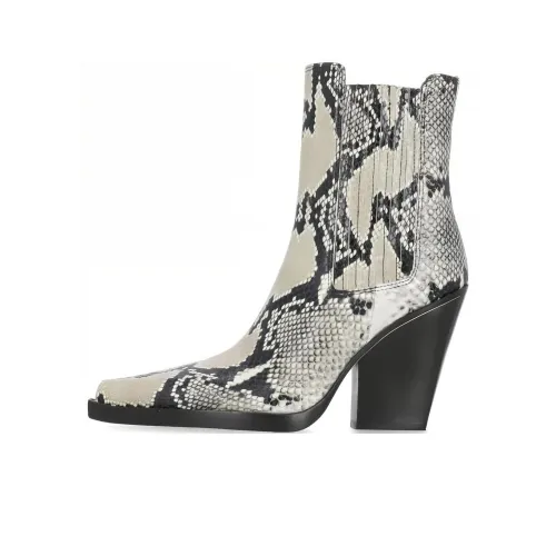 Paris Texas 95mm Snakeskin-print Leather Boots